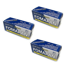 Load image into Gallery viewer, FOMA 420112 Fomapan 100 ISO 120 Size (Black) (3 Packs)
