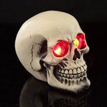 Load image into Gallery viewer, Yooce Halloween Skeleton Skull Statue Figurine Lamp Bar Decor with LED Flashing Eyes
