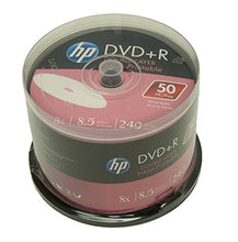 Load image into Gallery viewer, Hp DVD+R Dl Double Layer 8X 8.5Gb White Inkjet Printable 50 Pack in Spindle
