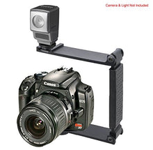 Load image into Gallery viewer, Aluminum Mini Folding Bracket for Sony Alpha NEX-5T (Accommodates Microphones Or Flashes)

