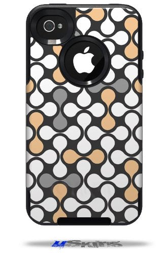 Locknodes 05 Peach - Decal Style Vinyl Skin fits Otterbox Commuter iPhone4/4s Case - (CASE NOT Included)