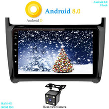 Load image into Gallery viewer, XISEDO Android 8.0 Car Stereo 9&quot; in-Dash Head Unit RAM 4G ROM 32G Car Radio GPS Navigation for Volkswagen Polo (2012-2016) (with Rear-View Camera)
