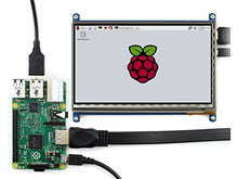 Load image into Gallery viewer, 7inch HDMI LCD Raspberry pi Capacitive Touch Screen Display 1024600 Resolution Supports Various Systems for Raspberry pi/BeagleBone Black/Banana Pi with Bicolor Holder Case
