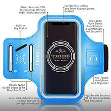 Load image into Gallery viewer, TRIBE Water Resistant Cell Phone Armband Case Running Holder for iPhone Pro Max Plus Mini SE (13/12/11/X/XS/XR/8/7/6/5) Galaxy S Ultra Plus Edge Note (21/20/10/9/8/7/6/5) Adjustable Strap &amp; Key Pocket
