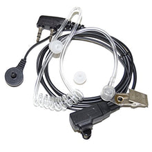 Load image into Gallery viewer, HQRP 2 Pin Acoustic Tube Earpiece Headset Mic for Kenwood TK-3360, TK-3400, TK-3402, TK-5220 + HQRP UV Meter
