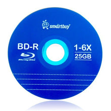 Load image into Gallery viewer, Smartbuy 150-disc 25GB 6X BD-R Blu-Ray Logo Top Blank Media Record Disc + Black Permanent Marker
