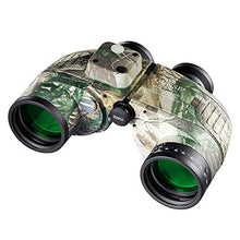 Load image into Gallery viewer, QUNSE 10X50 Marine Binoculars for Adults, Waterproof Binoculars with Rangefinder Compass,BAK4 Prism Navigation Birdwatching Hunting (Camouflage)
