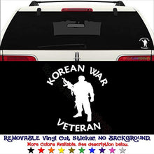 Load image into Gallery viewer, GottaLoveStickerz Korean War Veteran Soldier Removable Vinyl Decal Sticker for Laptop Tablet Helmet Windows Wall Decor Car Truck Motorcycle - Size (10 Inch / 25 cm Tall) - Color (Matte Black)
