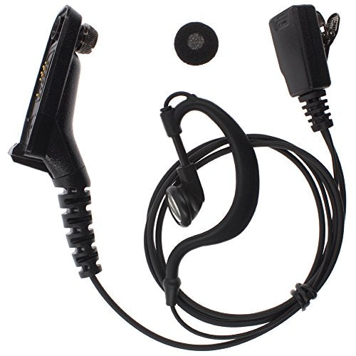 TENQ G Shape Earpiece Earbud Audio Mic Surveillance Kit for Motorola XPR6550 XPR6580 XPR6500 XIRP8260 DP3400 Apx7000 Apx6000
