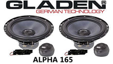 Load image into Gallery viewer, Gladen Alpha 165 6.5&quot; 75W RMS Component Speakers System
