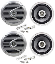 Load image into Gallery viewer, (4) Alpine SPS-M601 Pair 6.5&quot; 2-Way Marine/Boat Coaxial Speakers

