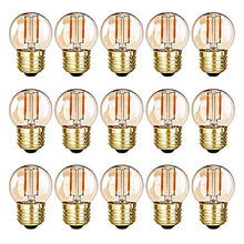 Load image into Gallery viewer, G40 Low Watt Light Bulb Edison LED Bulb Mini Globe Light Bulbs 1W Equivalent to 10Watt Incandescent E26 Screw Base Led Bulbs Ultra Warm White 2200K
