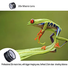 Load image into Gallery viewer, Apexel 20x External Super Macro Lens with Mounting Plates- Microscope for iPhone 6 6 plus/ 5 /5S/ Samsung Galaxy S4/S5 Note 3/Note 4 Silver
