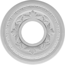 Load image into Gallery viewer, Ekena Millwork CMP22BA Baltimore Thermoformed PVC Ceiling Medallion, 22&quot;OD x 3 1/2&quot;ID x 1&quot;P, White
