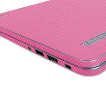 Load image into Gallery viewer, Skinomi Pink Carbon Fiber Full Body Skin Compatible with Toshiba Chromebook 2 13.3 inch (2nd Gen, 2015)(Full Coverage) TechSkin Anti-Bubble Film
