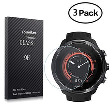 Load image into Gallery viewer, Youniker 3 Pack for Suunto 9 Baro Screen Protector Tempered Glass for Suunto 9 Baro Smart Watch Screen Protectors Foils Glass 9H 0.3MM,Anti-Scratch,Bubble Free
