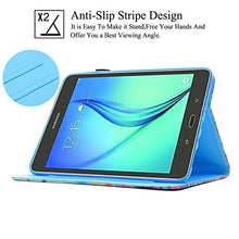 Load image into Gallery viewer, Galaxy Tab A 8.0 Case,Artyond PU Leather Card Slots Cover [Anti-Slip Stripe] with Smart Magnetic Snap Soft TPU Protective Case Stripe Stand Cover for Samsung Galaxy Tab A 8.0 SM-T350(2015) (Unicorn)
