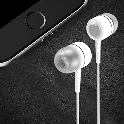 YONEIX 3.5MM Jack in-Ear Earbuds Headset Earphone Headphone with Mic for iPhone Samsung