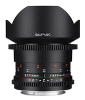 Samyang SYDS14M-NEX VDSLR II E mount 14mm T3.1 Wide-Angle Cine Lens for Sony Alpha Cameras