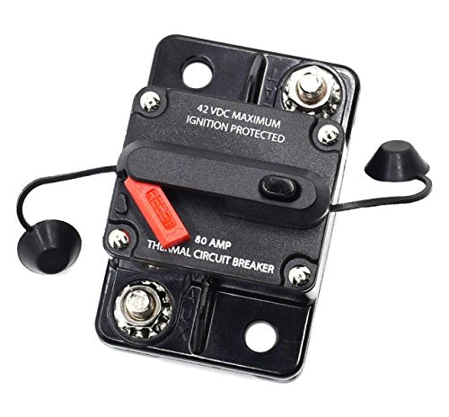 Cllena 80 Amp Circuit Breaker for Car Truck Rv ATV Marine Boat Vehicles/electronic systems