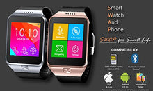Load image into Gallery viewer, inDigi 2-in-1 SimCard + Bluetooth Smart Watch &amp; Phone w/Pedometer + Sleep Tracker (Gold)
