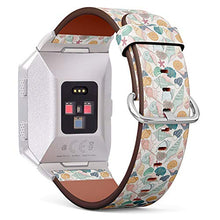 Load image into Gallery viewer, (Summer Paradise Holiday Marine Seashell Pattern) Patterned Leather Wristband Strap for Fitbit Ionic,The Replacement of Fitbit Ionic smartwatch Bands
