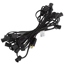 Load image into Gallery viewer, Vickerman 25&#39; C7 Socket String with 25 C7 Sockets on SPT2 18 Gauge Black Wire
