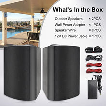 Load image into Gallery viewer, Herdio 4 Inch Outdoor Bluetooth Speakers Waterproof Wireless,Indoor, Patio,Deck Wall Mount Speakers (Black)

