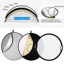 Load image into Gallery viewer, Selens 32 in (80cm) 5-in-1 Round Reflector with Handle for Photography Photo Studio Lighting &amp; Outdoor Lighting

