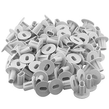 Load image into Gallery viewer, Dual Feed-Through Bushing, White, Pack of 100
