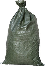 Load image into Gallery viewer, Sandbaggy 5 Green Sandbags - 14&quot; x 26&quot; Empty - Sandbags for Flooding - Sand Bag - Flood Water Barrier - Water Curb - Tent Sandbags - Store Bags
