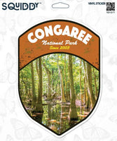 Squiddy Congaree South Carolina National Park - Vinyl Sticker Decal for Phone, Laptop, Water Bottle (3