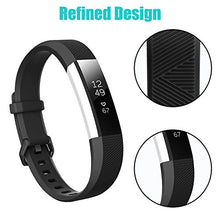 Load image into Gallery viewer, Baaletc Silicone Rubber Replacement Accessory Band/Wristband Bracelet Strap with Buckle Compatible for Fitbit Alta/HR/Ace Fitness Tracker
