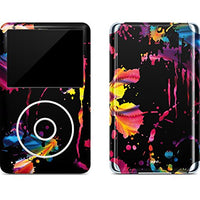 Skinit Decal MP3 Player Skin Compatible with iPod Classic (6th Gen) 80GB - Originally Designed Chromatic Splatter Black Design