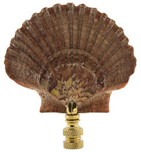 Load image into Gallery viewer, Mexican Flat Sea Shell Lamp Finial 3&quot; h
