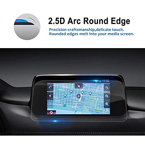 Lfotpp Mazda Cx 5 2017 2019 2020 7 Inch Mzd Connect Car Navigation Screen Protector, 9 H Tempered Gla