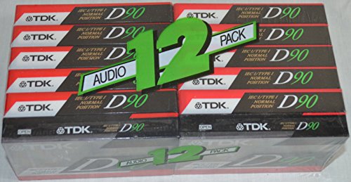 Tdk Blank 90 Minute Cassette Tapes (12 Pack)