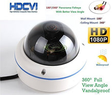 Load image into Gallery viewer, HD-CVI 1080P 2.0Megapixel Panorama CCTV Surveillance Fish Eye Camera Mini Security Camera 360 Degree
