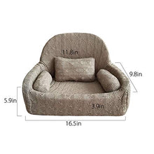 Load image into Gallery viewer, WINGOFFLY Newborn Photography Props Couch Professional Posing Figure Mini Sofa for Baby Photoshoot Props Studio Accessories, Khaki
