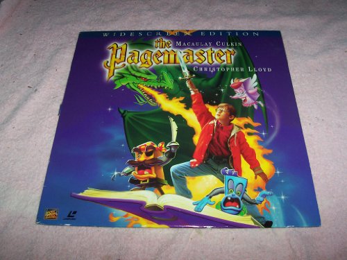 Laserdisc The Pagemaster with Macaulay Culkin and Christopher Lloyd Cartoon and Live Action Film