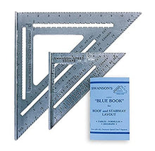 Load image into Gallery viewer, Swanson Tool Co SW1201K Value Pack 7 inch Speed Square and Big 12 Speed Square (without layout bar) ships with Blue Book
