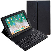iPad Mini Case with Keyboard Alpatronix KX101 Leather iPad Cover w/Removable Wireless Bluetooth Keyboard Compatible w/Apple iPad Mini 5 (2019) 4/3/2/1 (Not for iPad Pro or iPad Air) - Black
