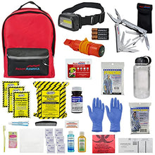 Load image into Gallery viewer, Ready America 72 Hour Deluxe Emergency Kit, 1-Person 3-Day Backpack, First Aid Kit, Survival Blanket, Power Station, Emergency Food, Portable Disaster Preparedness Go-Bag for Earthquake, Fire, Flood
