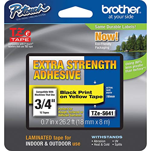 Brother Genuine P-touch TZE-S641 Tape, 3/4