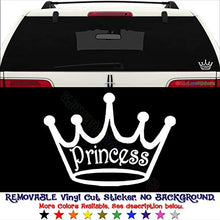 Load image into Gallery viewer, GottaLoveStickerz Princess Crown Girl Removable Vinyl Decal Sticker for Laptop Tablet Helmet Windows Wall Decor Car Truck Motorcycle - Size (20 Inch / 50 cm Wide) - Color (Matte Pink)
