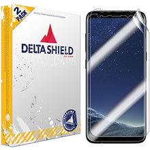 Load image into Gallery viewer, DeltaShield Galaxy S8 Screen Protector (2-Pack, Case Friendly Updated Design), BodyArmor Full Coverage Screen Protector for Galaxy S8 Military-Grade Clear HD Anti Bubble Film
