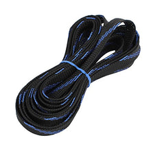 Load image into Gallery viewer, Aexit 12mm PET Tube Fittings Cable Wire Wrap Expandable Braided Sleeving Black Blue Microbore Tubing Connectors 5M Length
