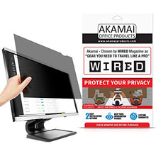 Load image into Gallery viewer, 23.8&quot; Akamai Computer Privacy Screen (16:9) - Black Security Shield - Desktop Monitor Protector - UV &amp; Blue Light Filter
