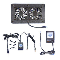 AV Cabinet 12-Volt Trigger-Controlled Cooling Fan System, with multispeed Control, for Home Theater Cabinets