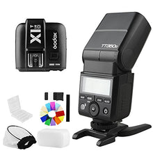 Load image into Gallery viewer, Godox Mini Speedlite TT350O Camera Flash TTL HSS GN36 with X1T-O Transmitter Compatible for Olympus e-m5 e-pl7
